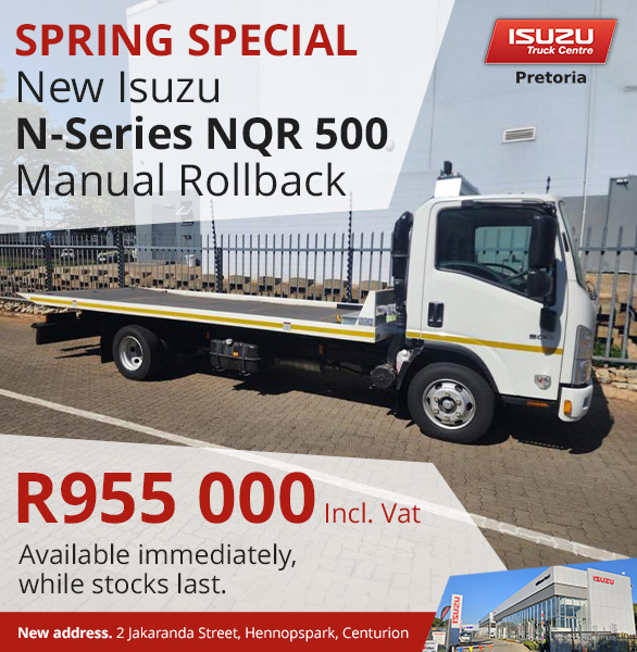 Spring Special New Isuzu N - Series NQR 500 R955 000